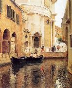 Julius L.Stewart Rio della Maddalena oil painting artist